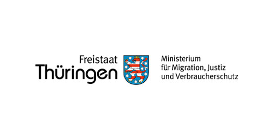 Logo Freistaat Thüringen Ministerium für Migration, Justiz und Verbraucherschutz